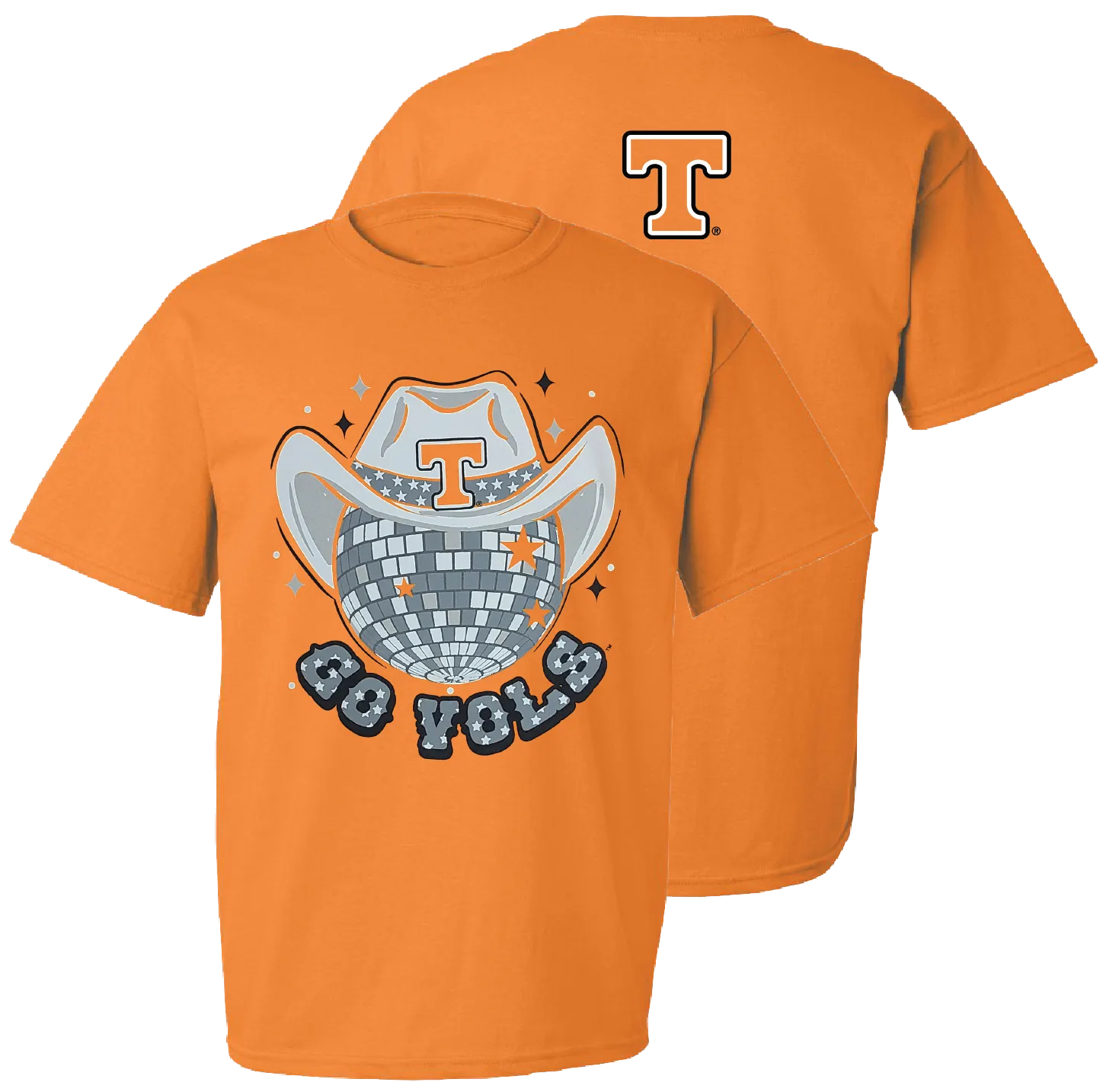 Tennessee Go Vols Disco Hat T-Shirt