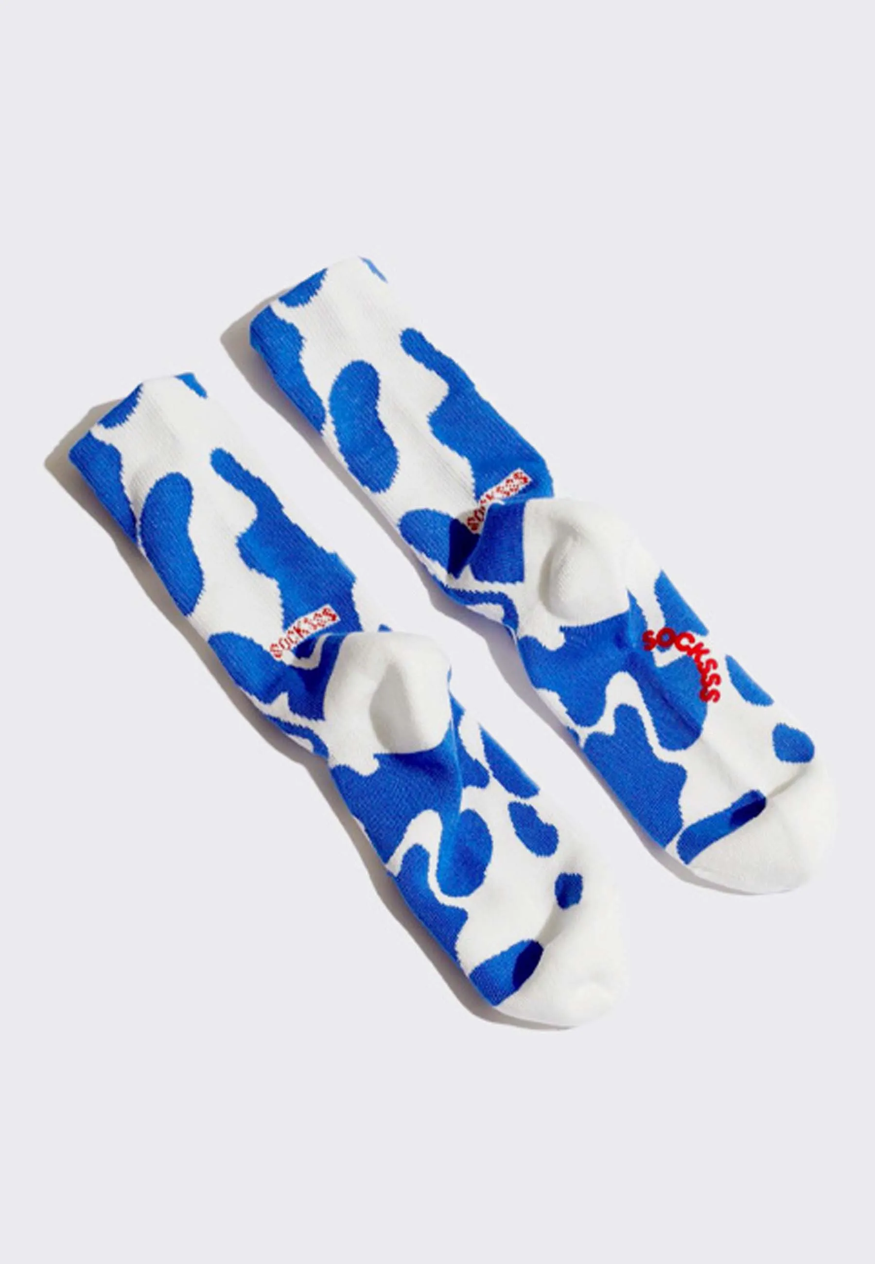 Tennis Pattern Socks - blueberry blast