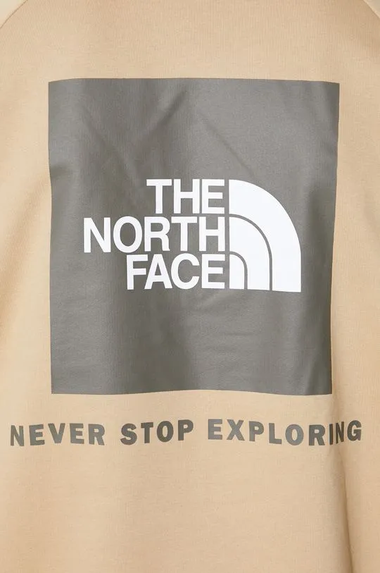 The North Face cotton sweatshirt Raglan Redbox men's beige color NF0A2ZWULK51