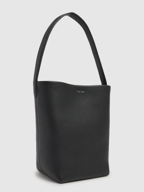 The Row   Small N/S Lux Grain Park leather tote 