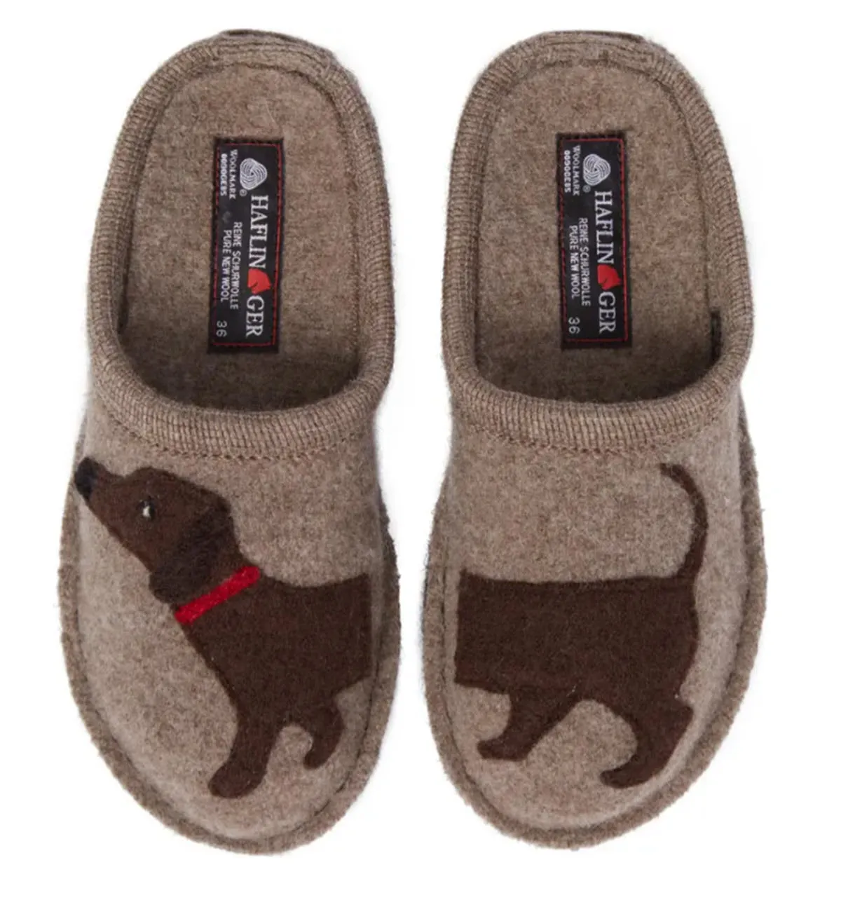 The Wool Dog Slipper in Earth