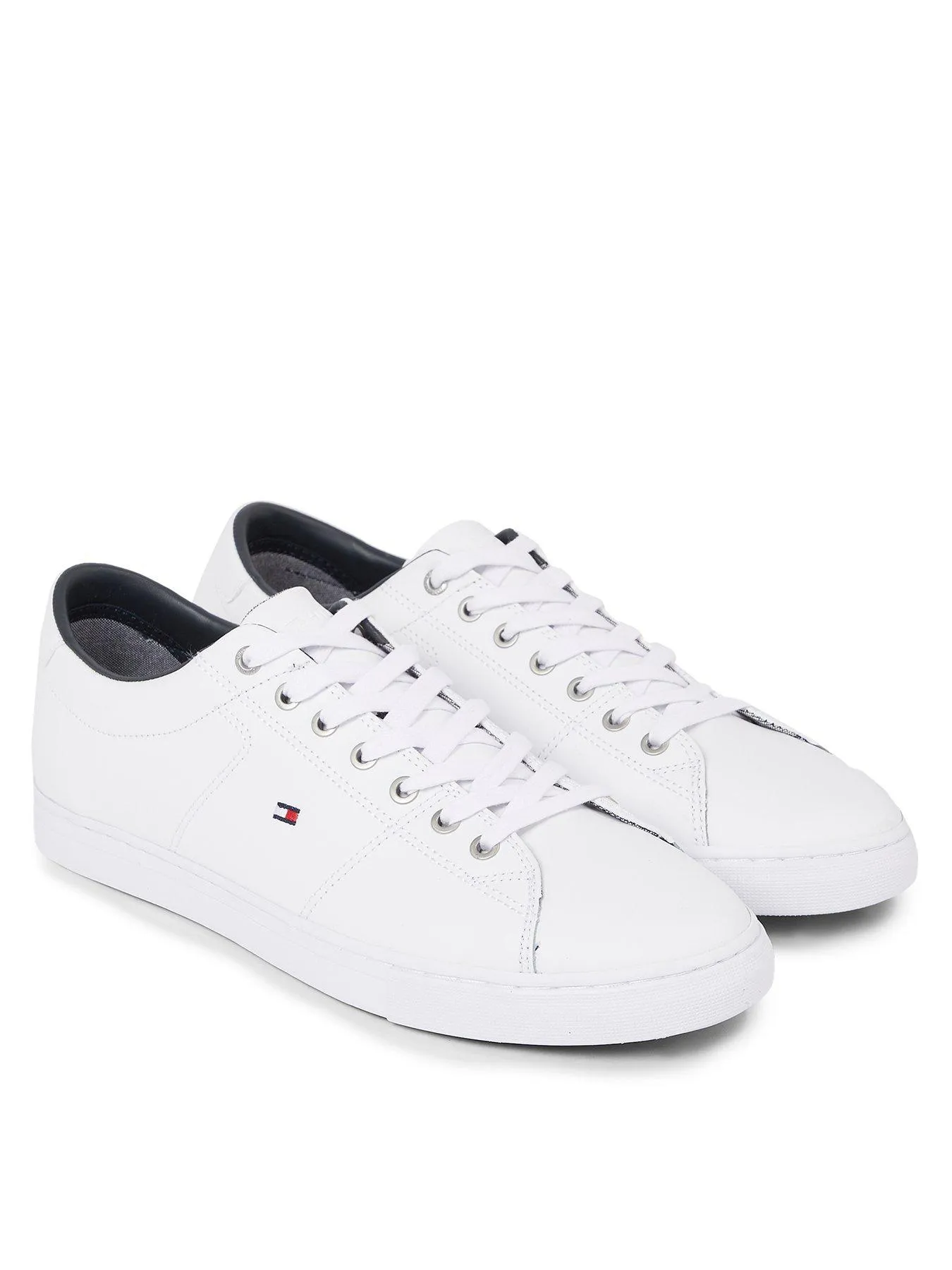 Tommy Hilfiger Essential Leather Trainers - White