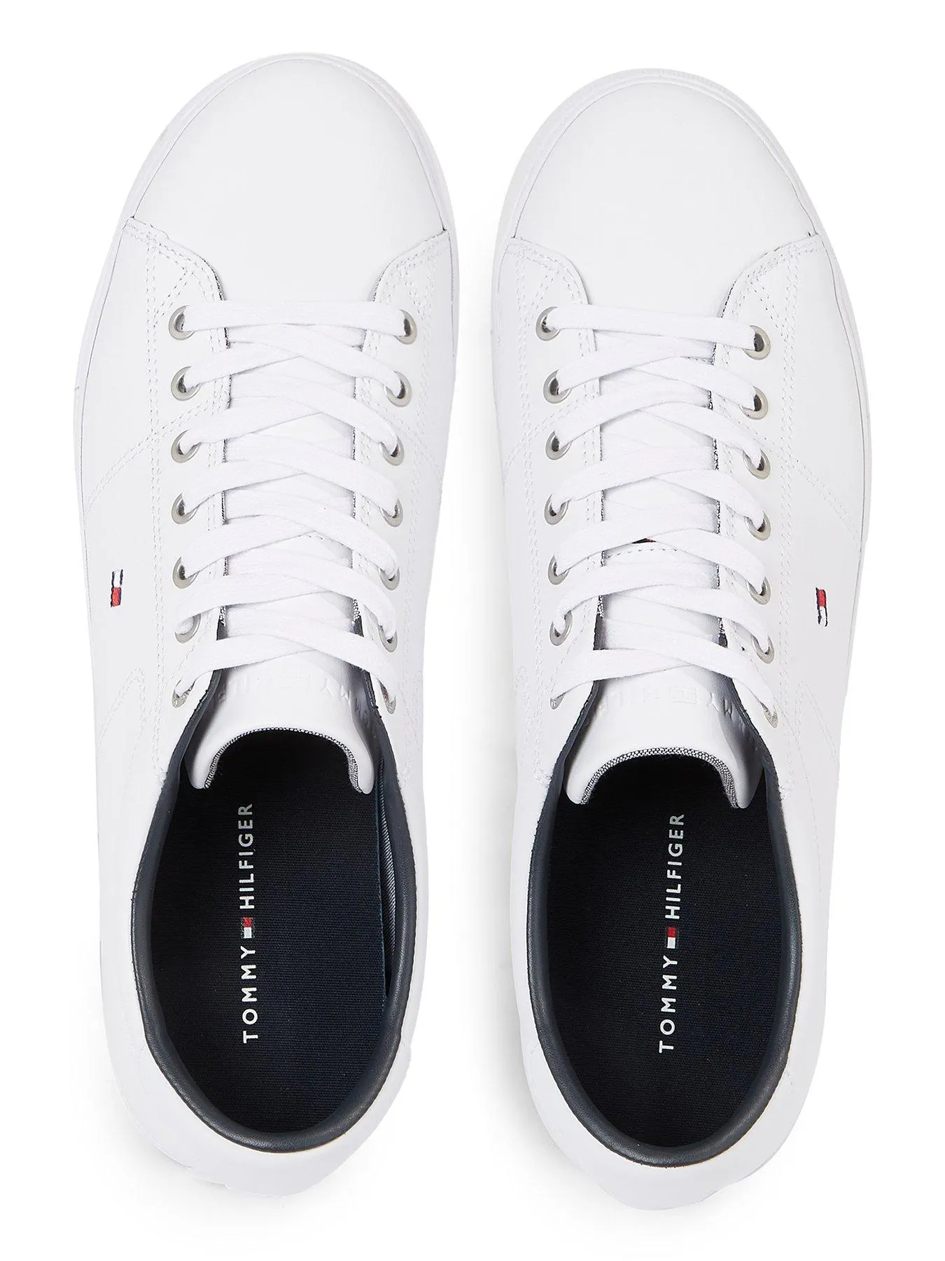 Tommy Hilfiger Essential Leather Trainers - White