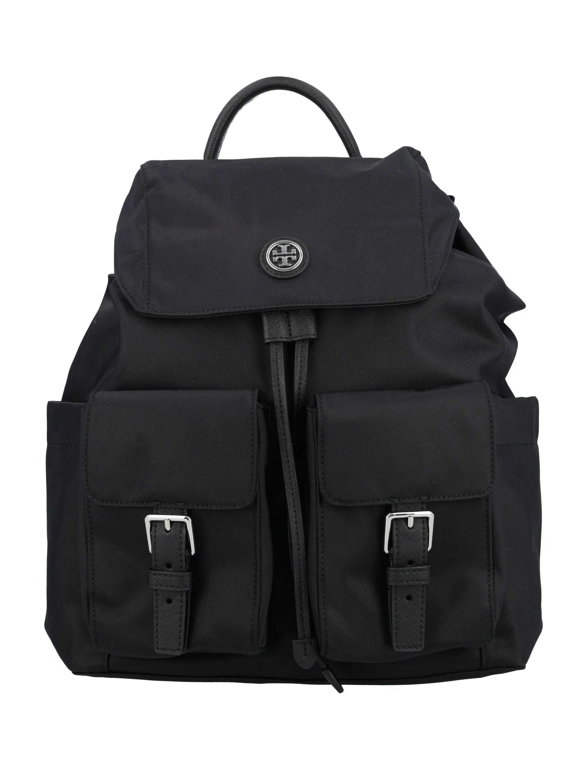 TORY BURCH Eco-Chic Nylon Mini Backpack with Flap Closure