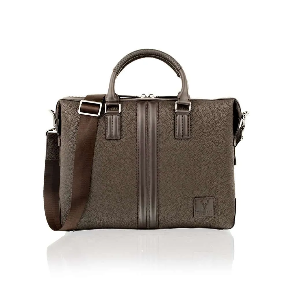  Tote Bag Contrast Leather 14.0″ Central Compartment