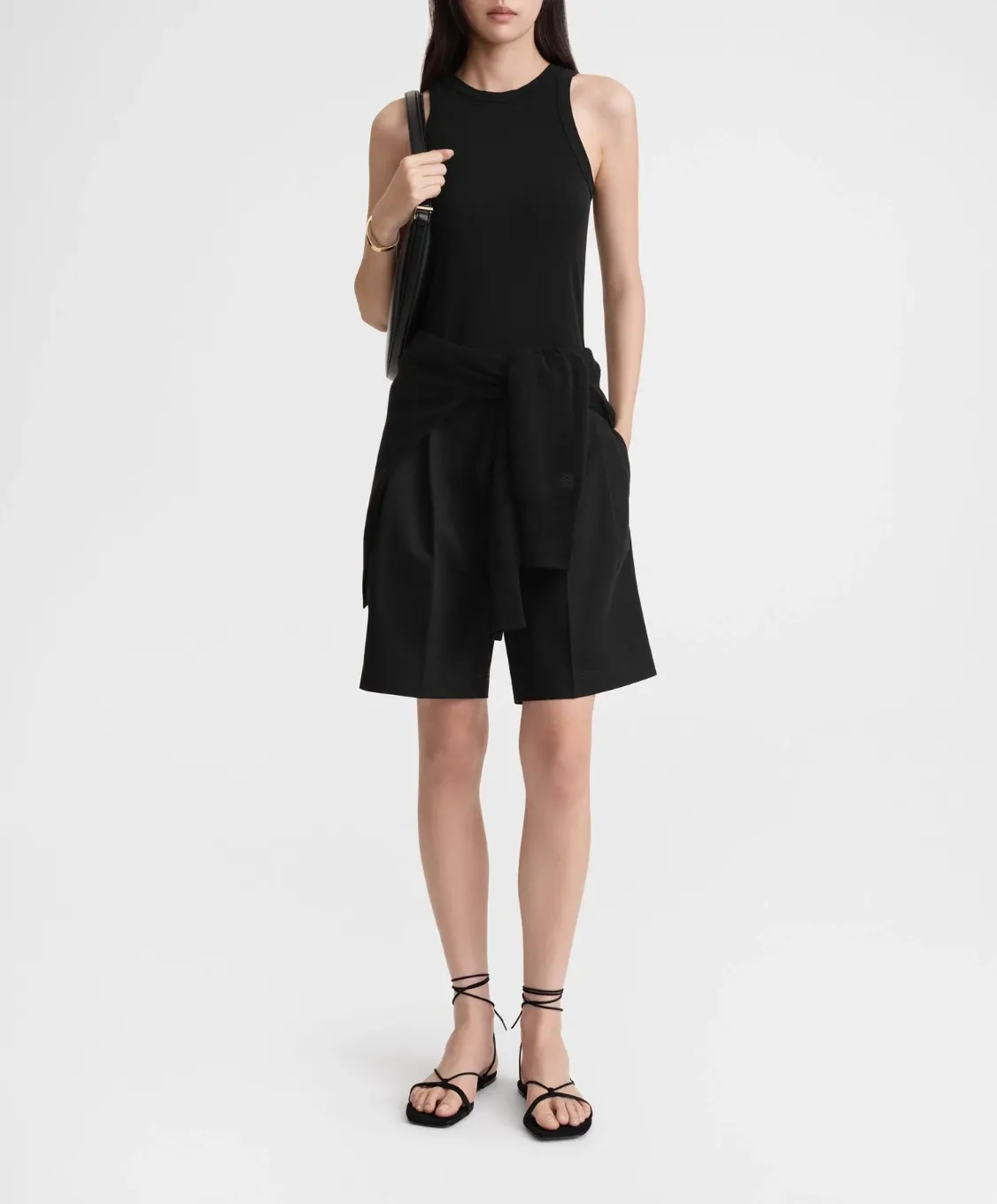 Toteme | Black Fluid Jersey Tank 