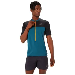 Trail tee-shirt Asics ---Fujitrail Top Magnetic Blue Performance Black