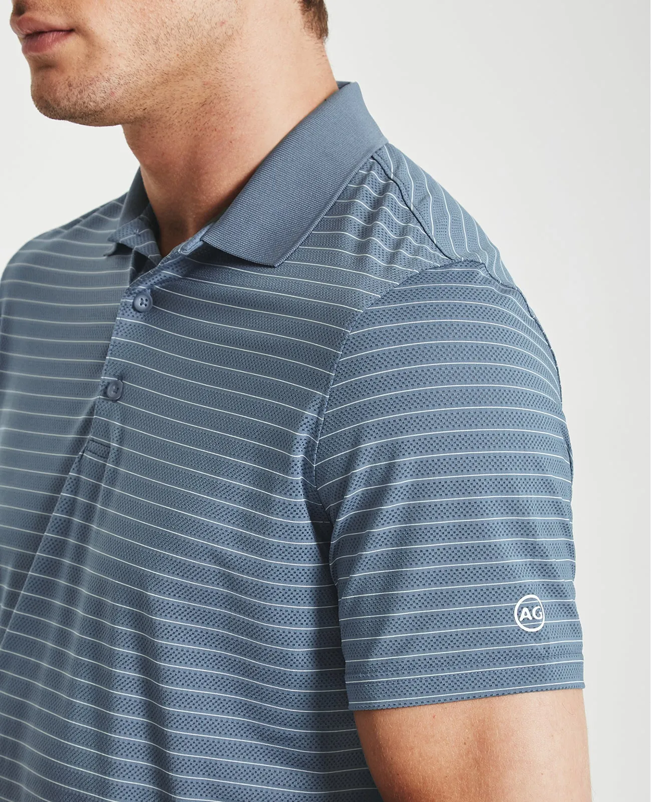     Trexler Stripe Polo   Green Label Collection  