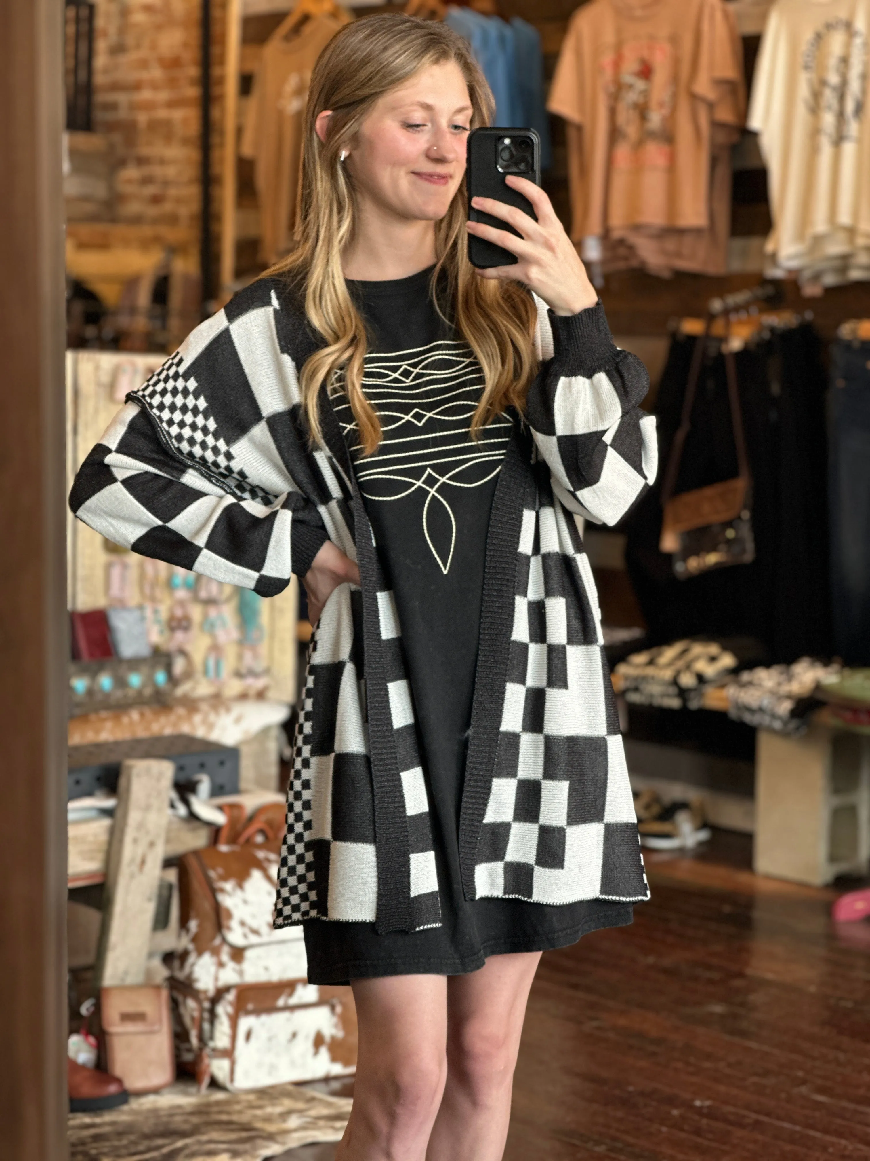 Triana Boot Stitch Graphic Tee Dress