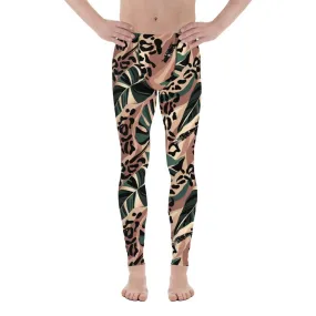 Tropical Leopard Men's Leggings