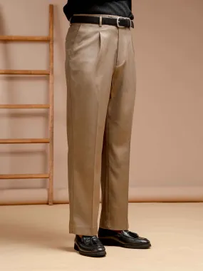 Trousers With Belt Loop - Khakis Plain (Wide Fit)