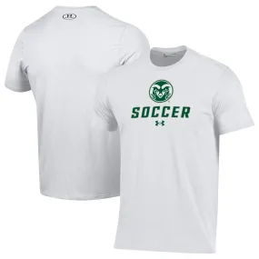 Under Armour Colorado State Rams White Soccer Performance T-Shirt