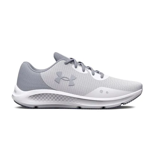 Under Armour Men's Charged Pursuit 3 Tech Running Shoe White/Grey