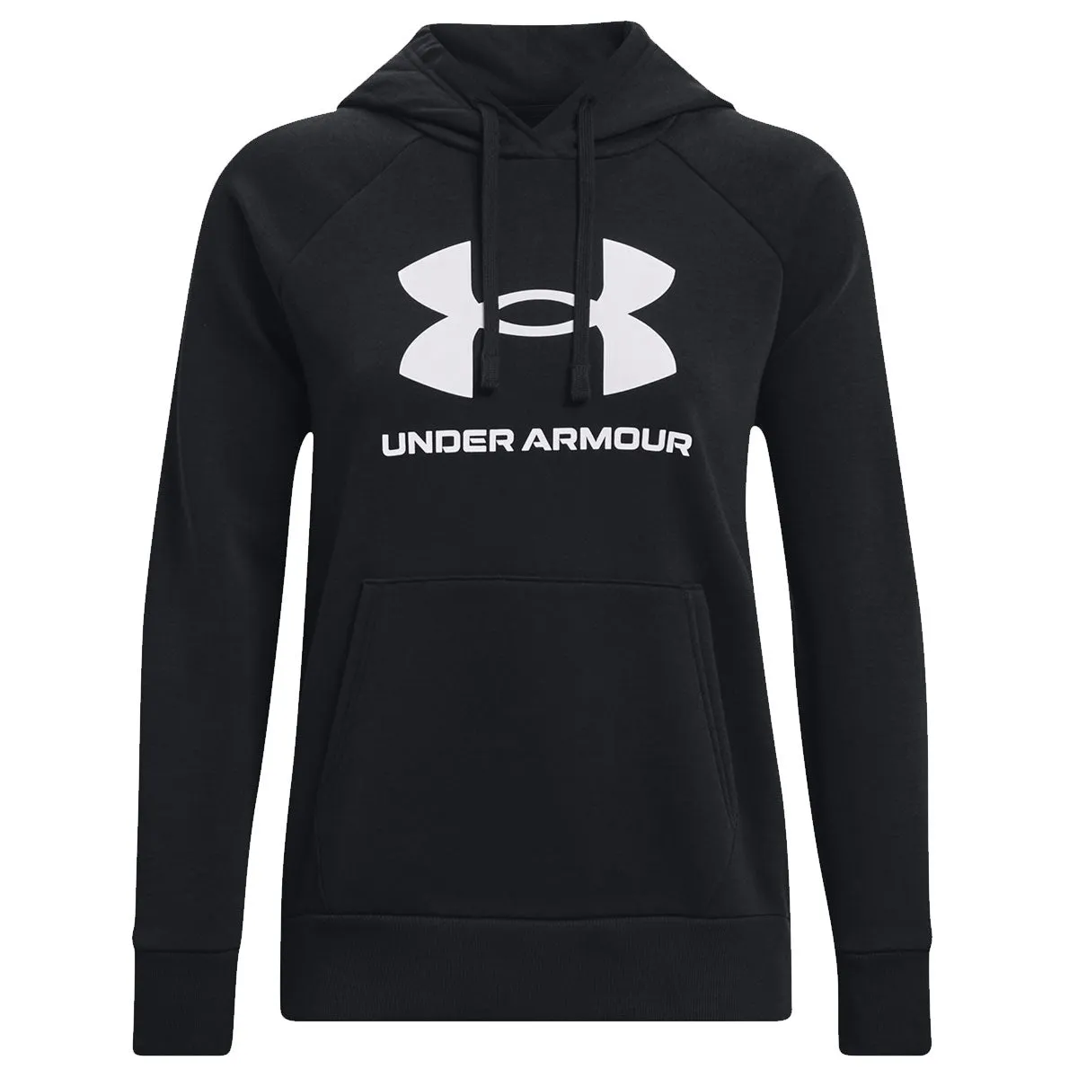 Under Armour Rival Fleece Big Logo Hoodie - Womens - Black/White