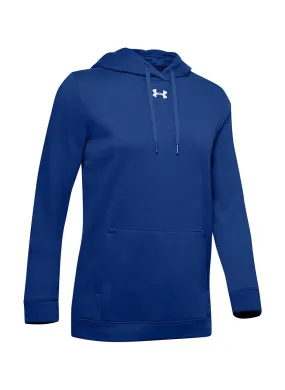 Under Armour Women's Hustle Fleece Hoodie Royal / White 1300261