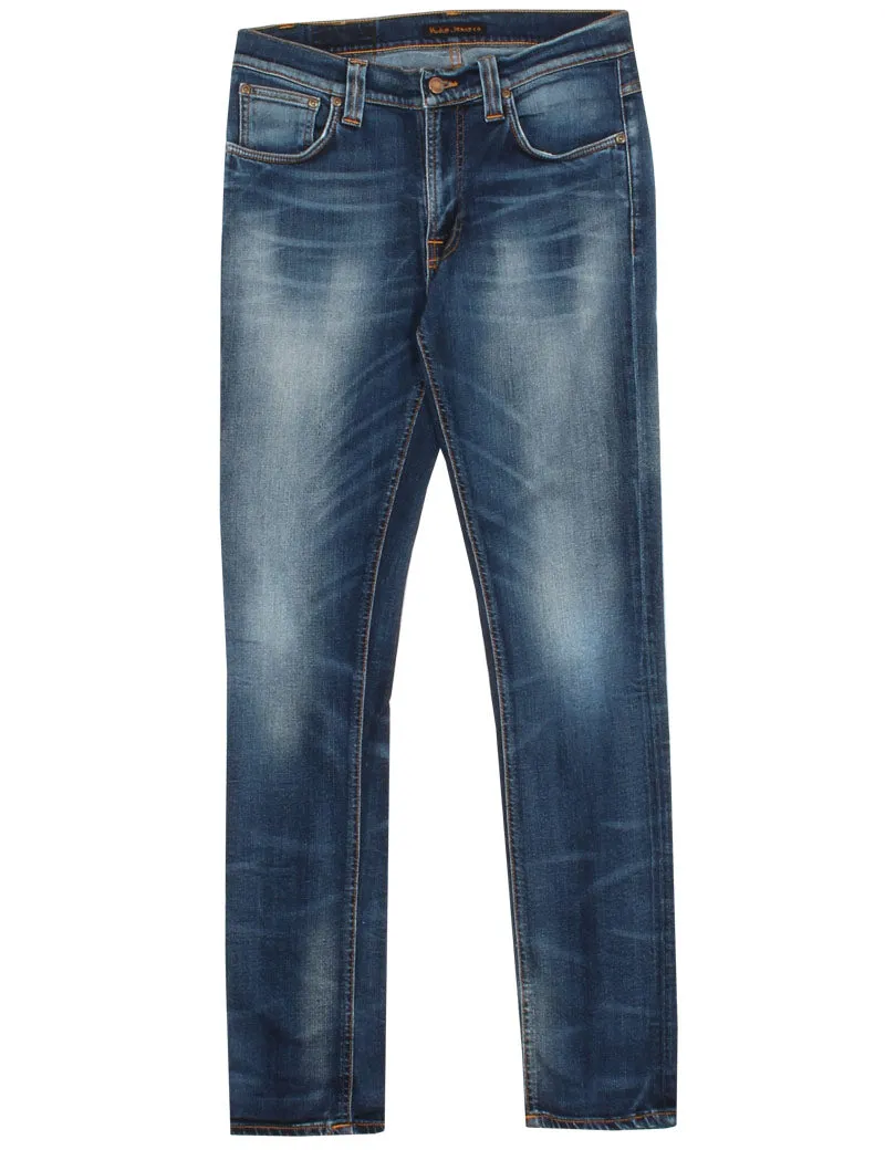 Uniform Reworks Nudie Jeans Co Lean Dean Blue 33X34