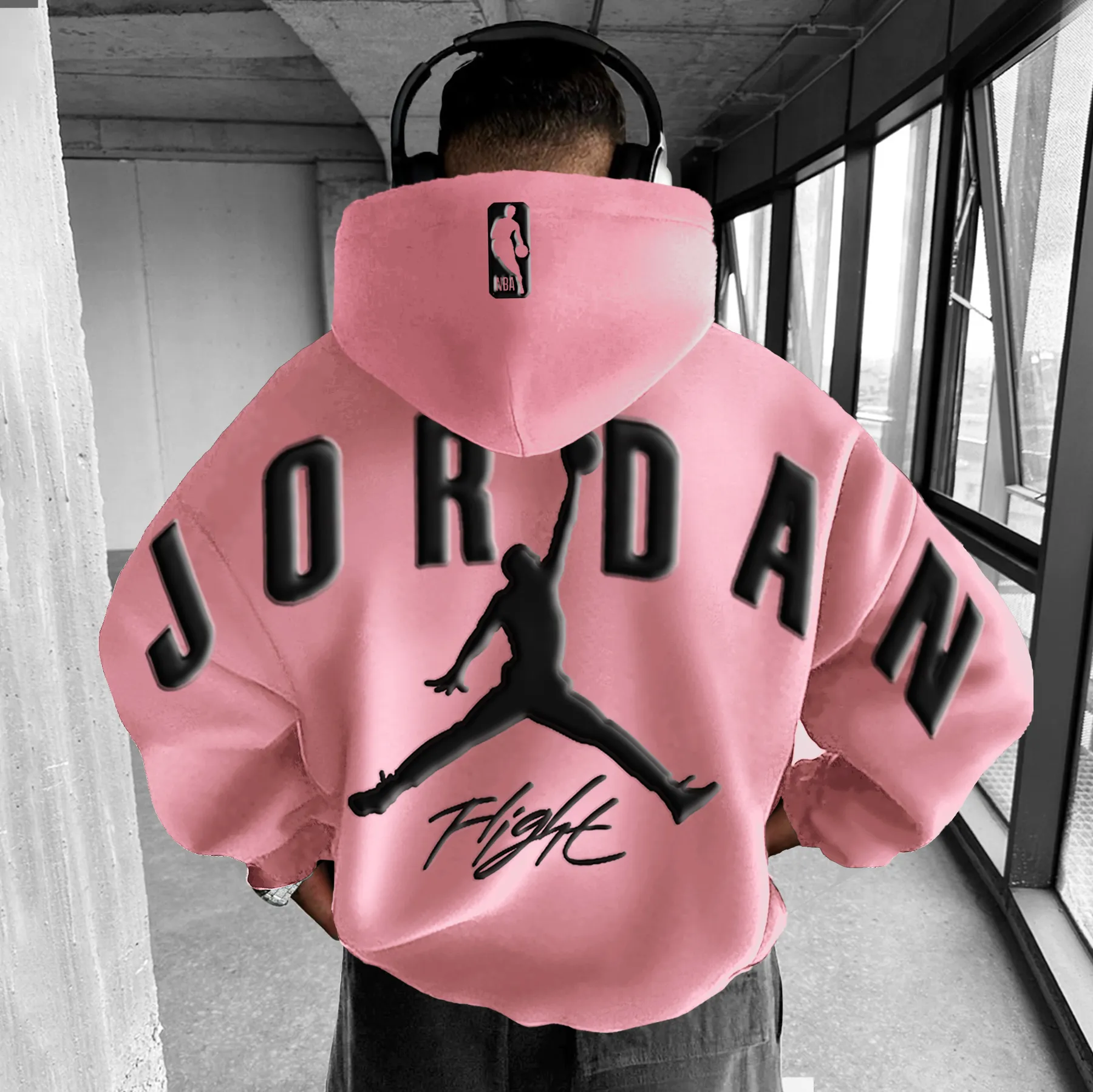 Unisex Jumper Basketball Oversized Hoodie 