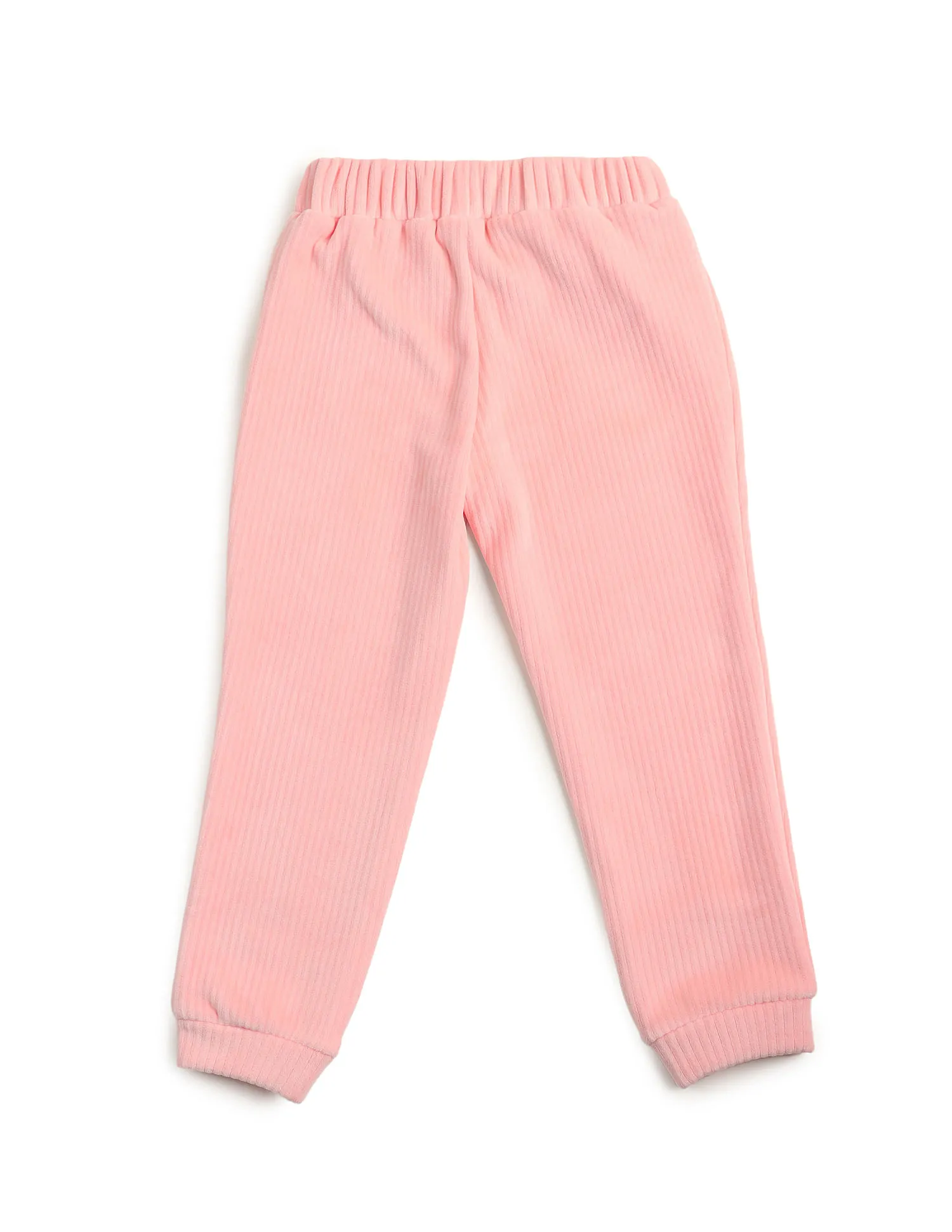 U.S. Polo Assn. Kids Girls Appliqued Regular Fit Joggers