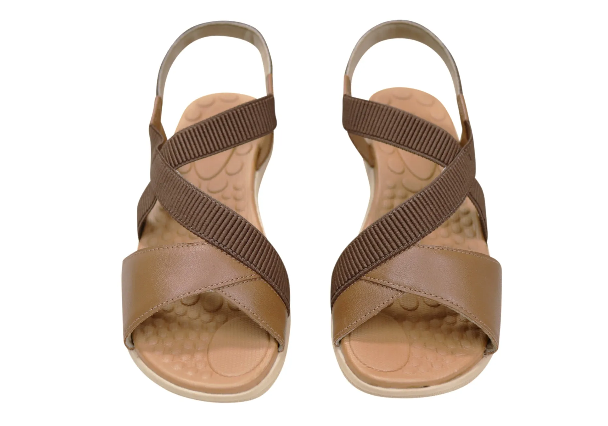 Usaflex Beatrix Womens Comfortable Leather Sandals Made In Brazil