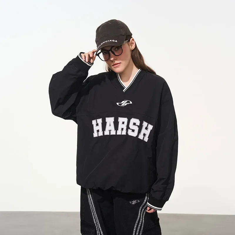 V-Neck Embroidered Baseball Jersey
