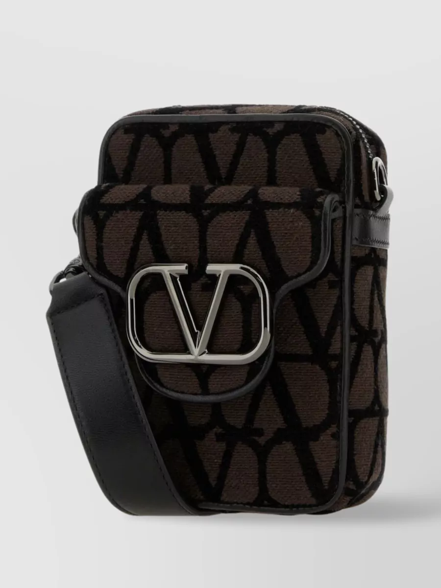 Valentino Garavani   Mini locò crossbody bag with iconographe canvas