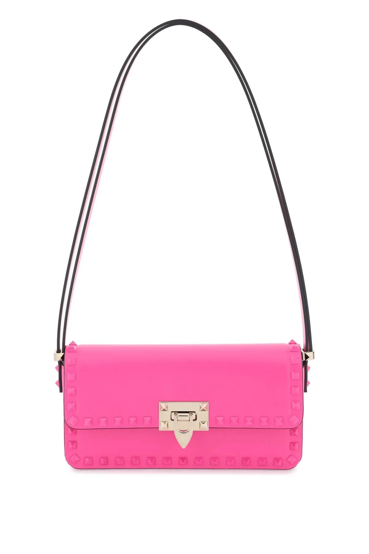 Valentino garavani rockstud23 east-west leather shoulder bag 3W0B0M77AZS PINK PP