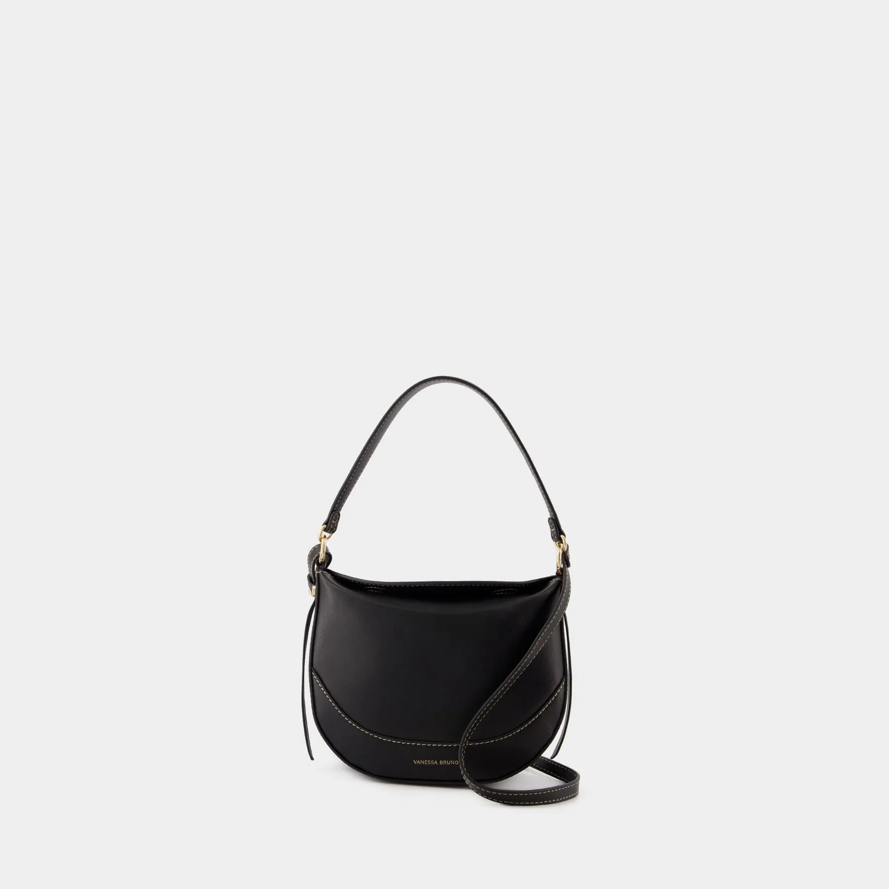 Vanessa Bruno  Mini Daily Shoulder Bag - Vanessa Bruno - Leather - Black