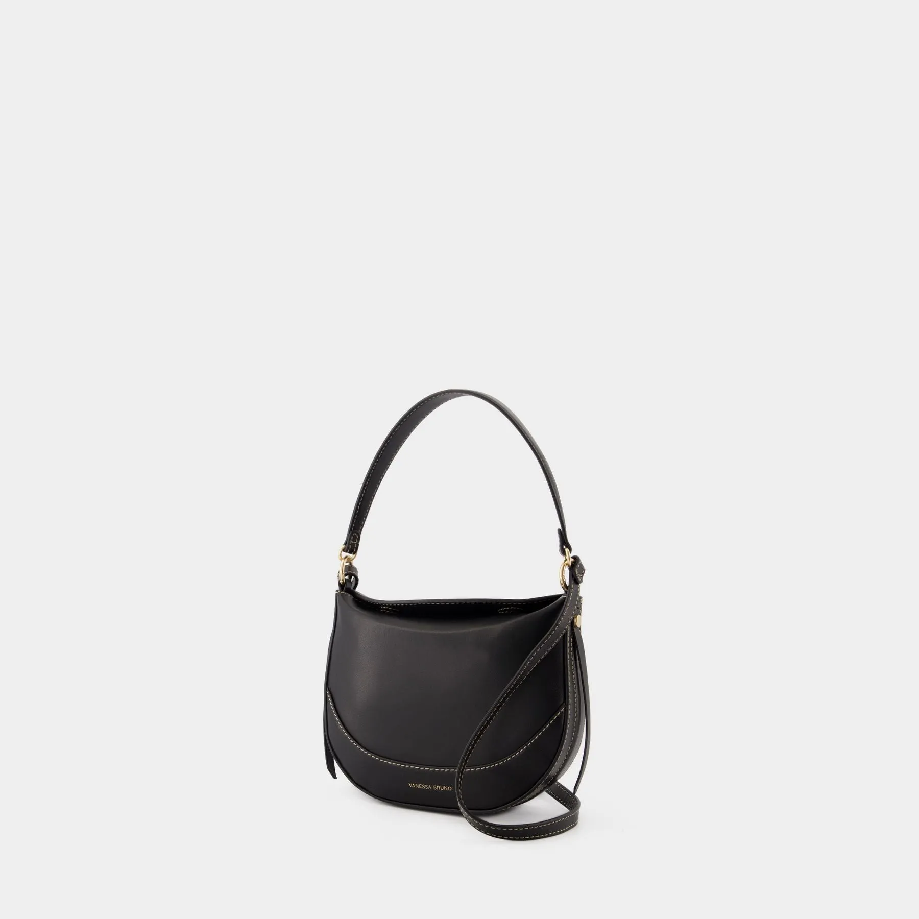 Vanessa Bruno  Mini Daily Shoulder Bag - Vanessa Bruno - Leather - Black