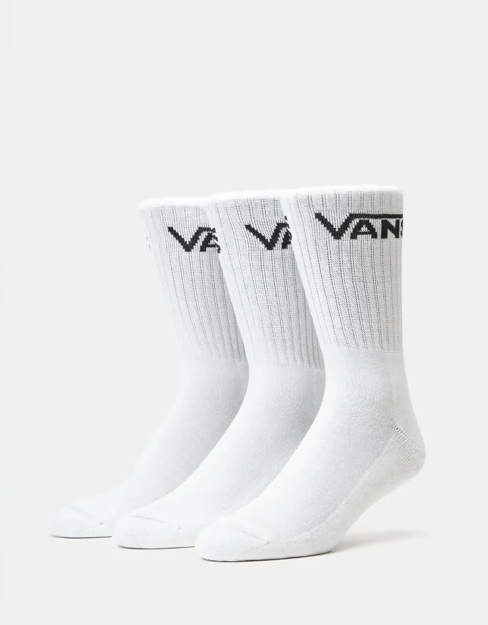 Vans Classic Crew 3 Pack Socks - White