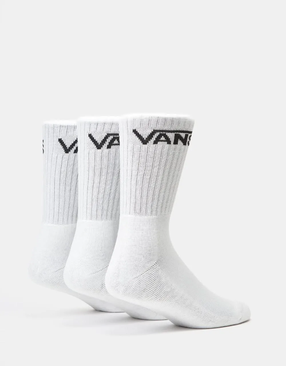 Vans Classic Crew 3 Pack Socks - White