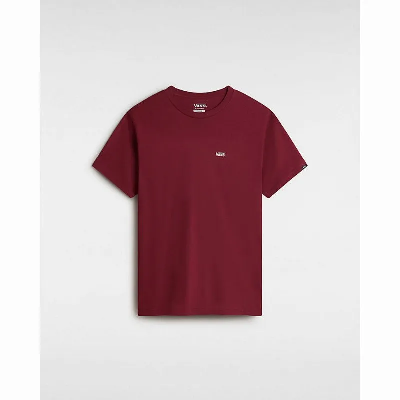 Vans LEFT CHEST LOGO T-SHIRT (BURGUNDY) UNISEX RED