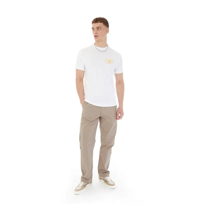 Vans Mens Full Patch Back T-Shirt White/Copper Tan