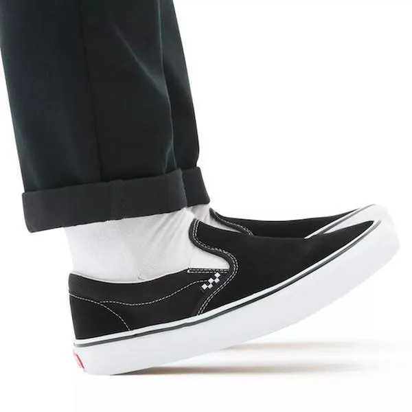 Vans Skate Slip On Black - White