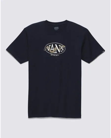 Vans Snaked Center Logo Short Sleeve T-Shirt - Navy