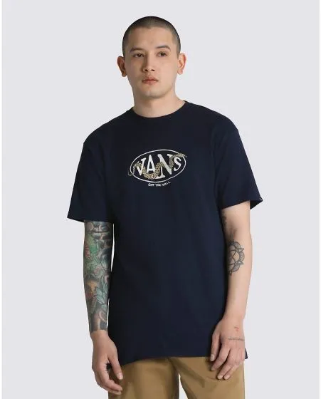 Vans Snaked Center Logo Short Sleeve T-Shirt - Navy