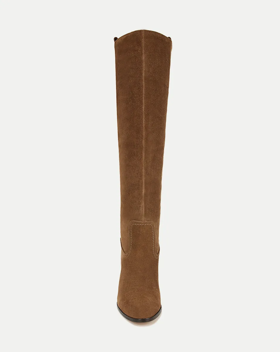 Vesper Suede Knee-High Boot | Wide-Calf