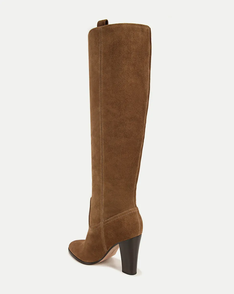 Vesper Suede Knee-High Boot | Wide-Calf