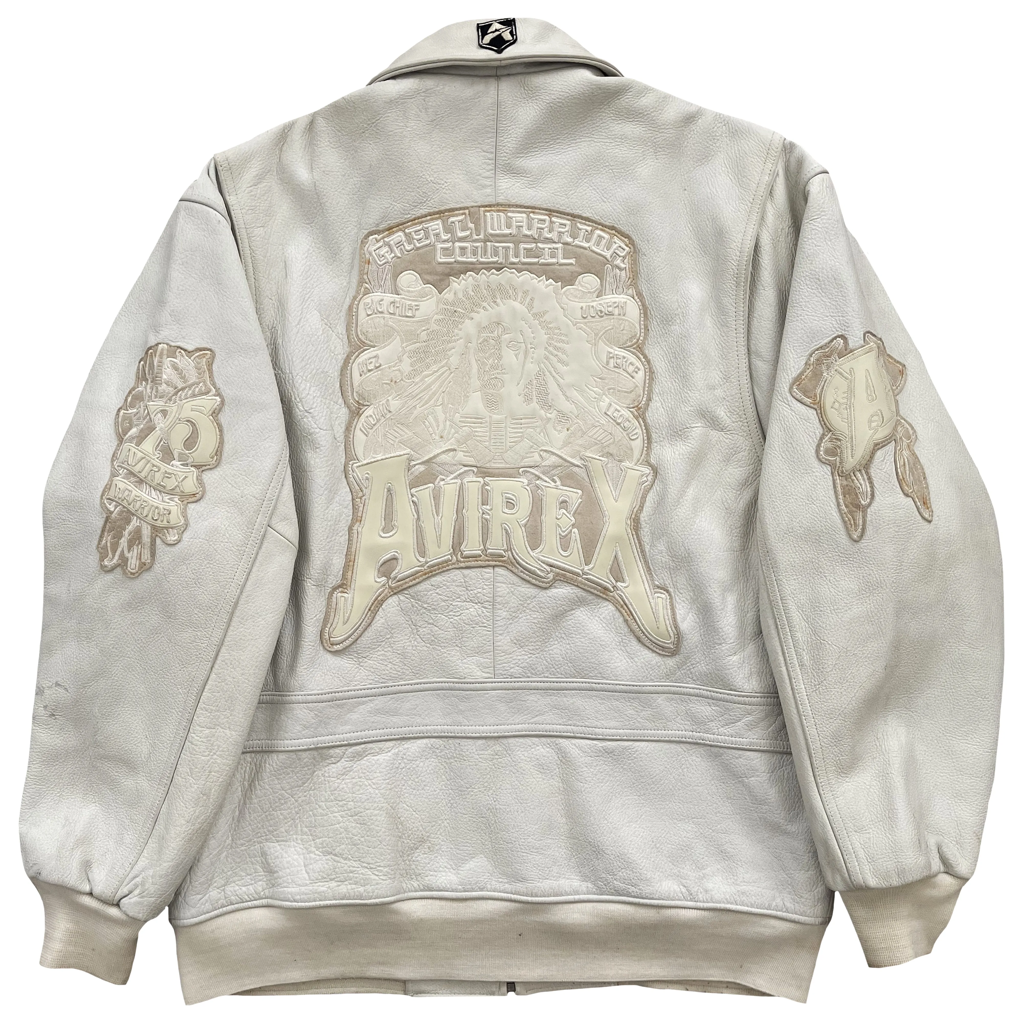 Vintage Avirex Leather Varsity Jacket