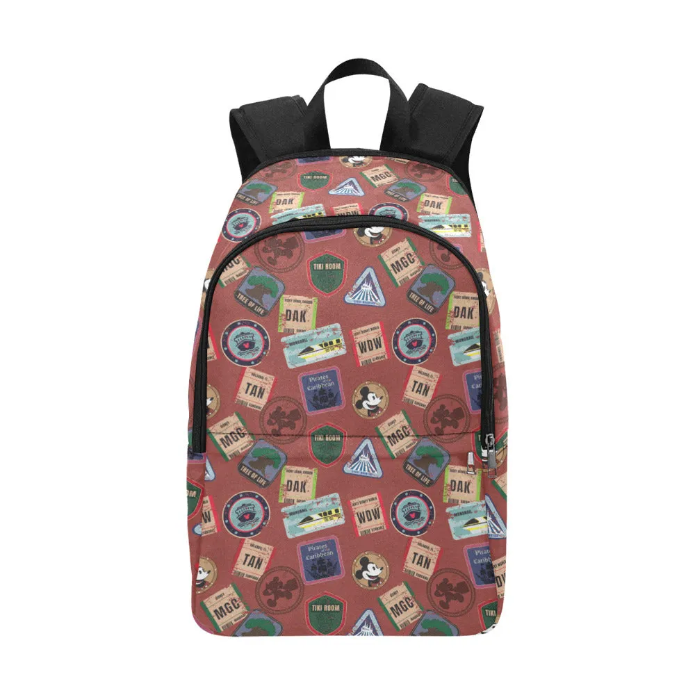 Vintage Travel Fabric Backpack