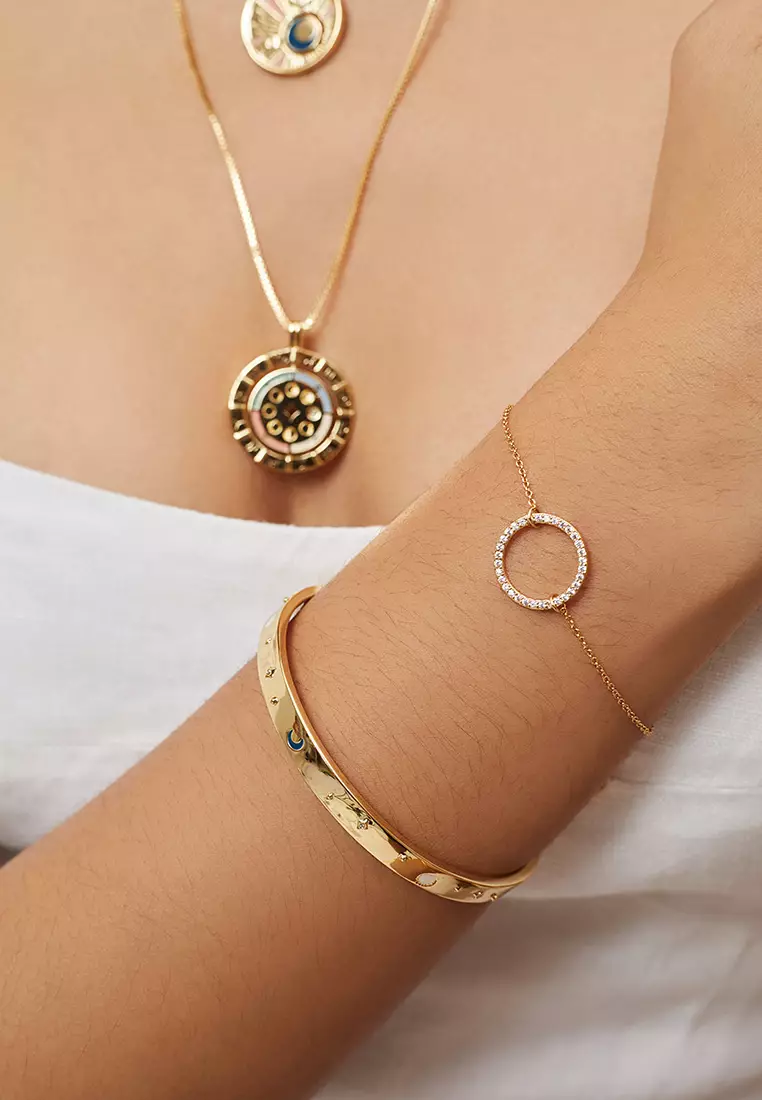 Wanderlust + Co Constellation Gold Mantra Bangle