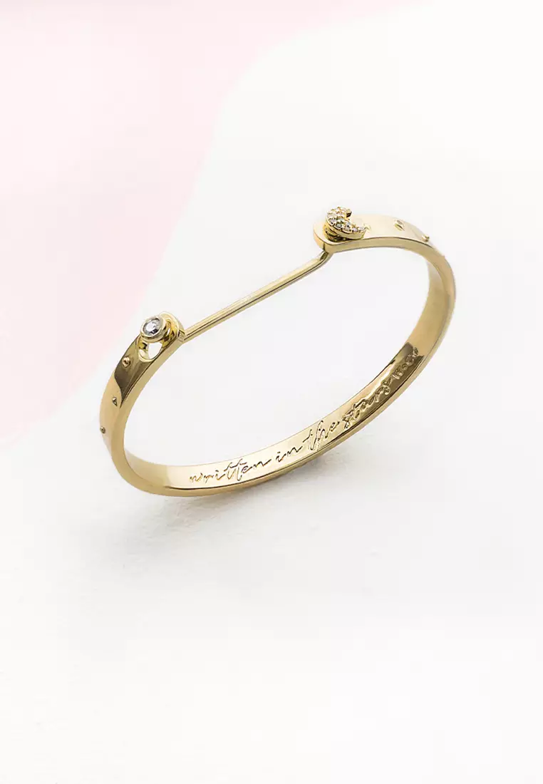 Wanderlust + Co Constellation Gold Mantra Bangle