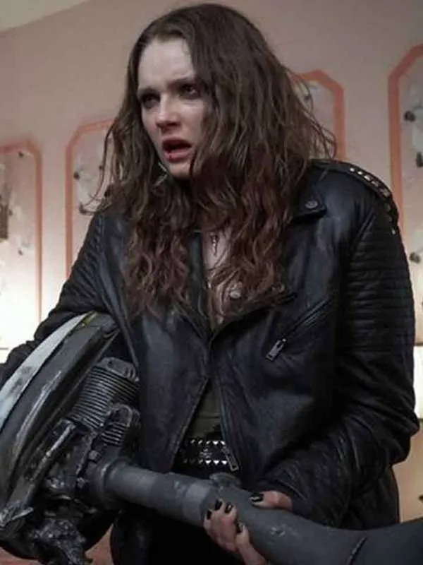 We Summon the Darkness Amy Forsyth Black Leather Jacket