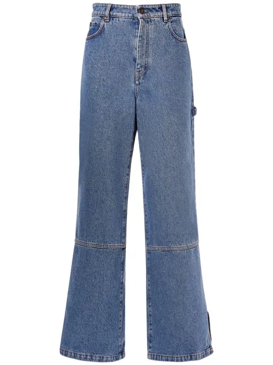 Weekend Max Mara   Cisa cotton denim wide jeans 