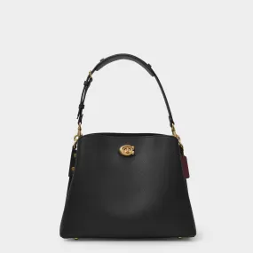 Willow Shoulder Bag - Coach - Black - Leather