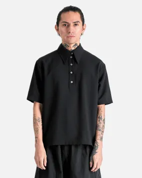 Willy Chavarria Cholo Polo in Black