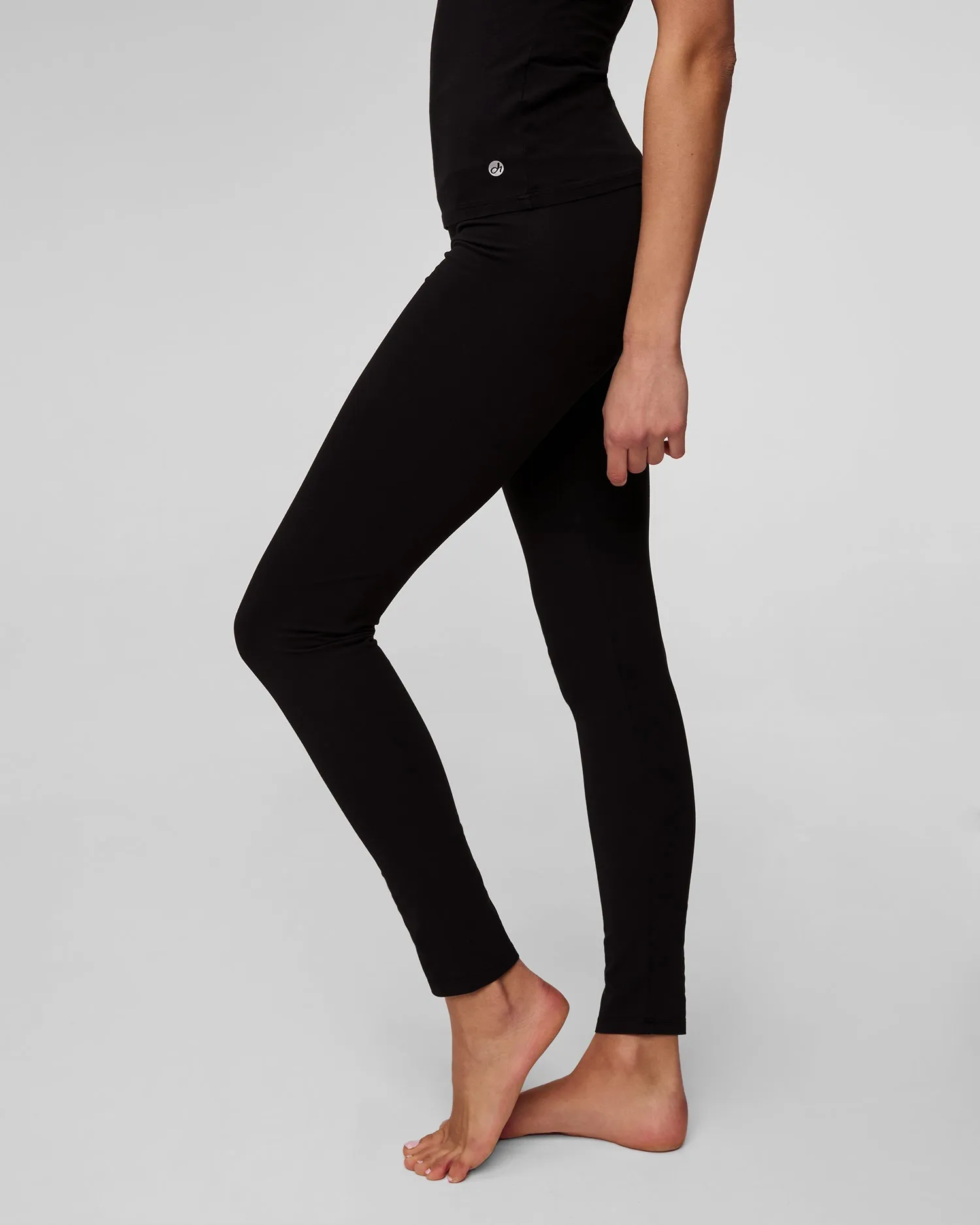 Women's black leggings Deha A00175-10009