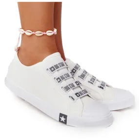 Women's Sneakers Big Star HH274094 White with cuffs