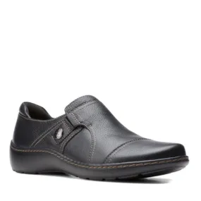 Womens Clarks Cora Poppy Black