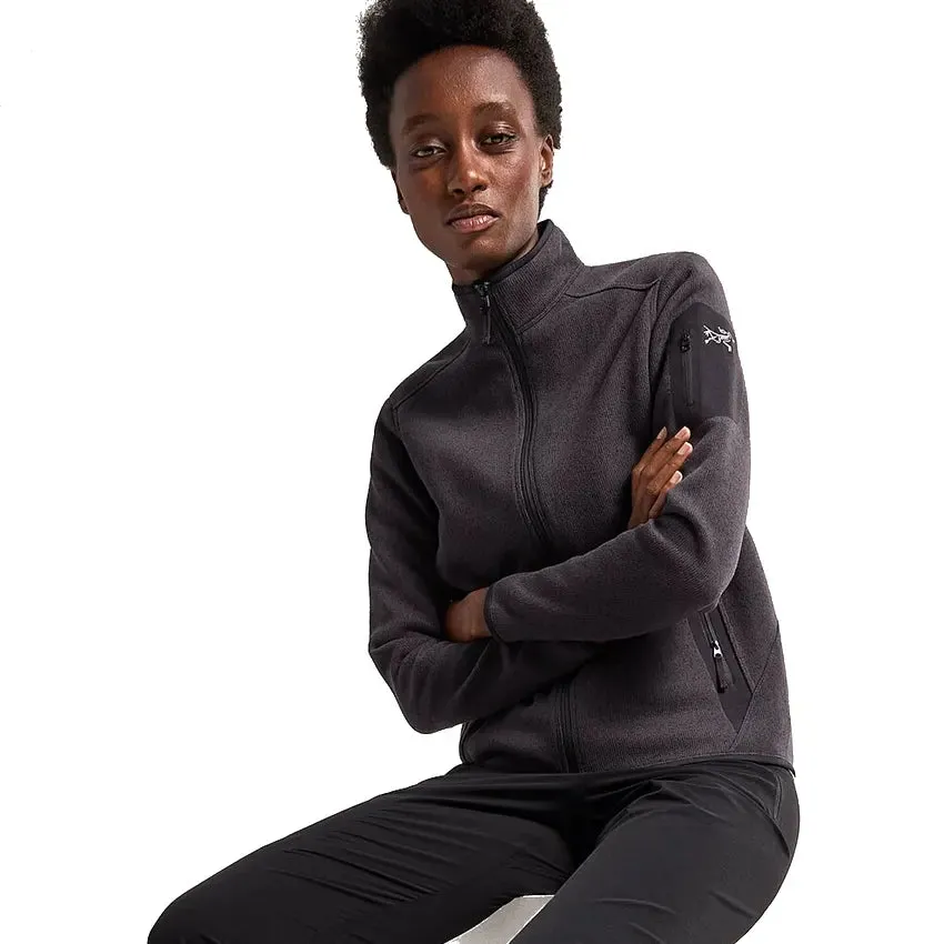 Women's Covert Cardigan - Black Heather II