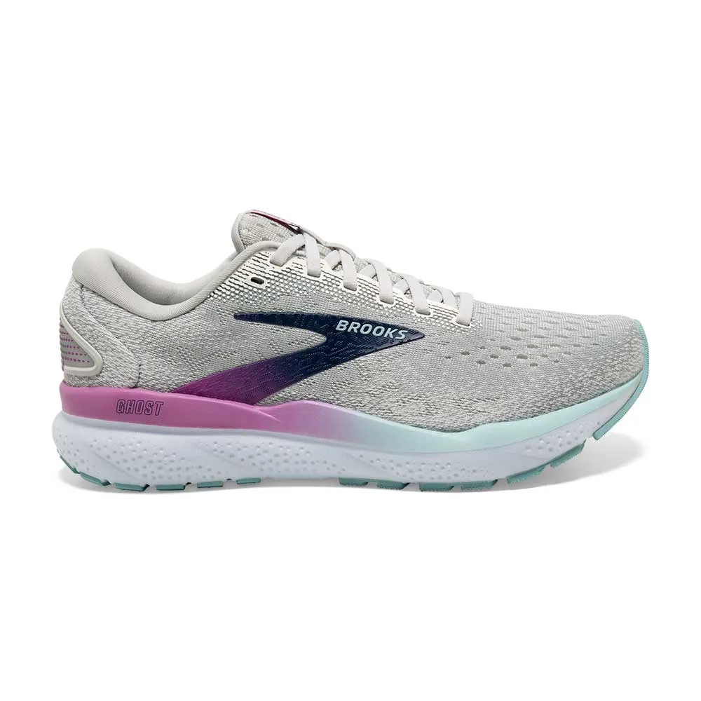 Women's Ghost 16 Running Shoe - White/Grey/Estate Blue - Regular (B)